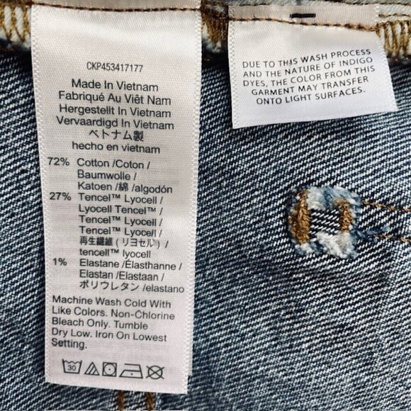 MADEWELL The Perfect Jean Short in Bartow Wash: TENCEL™ Denim Edition - NWT - Picture 4 of 8